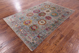Turkmen Ersari Hand Knotted Wool Rug - 5' 7" X 8' 6" - Golden Nile