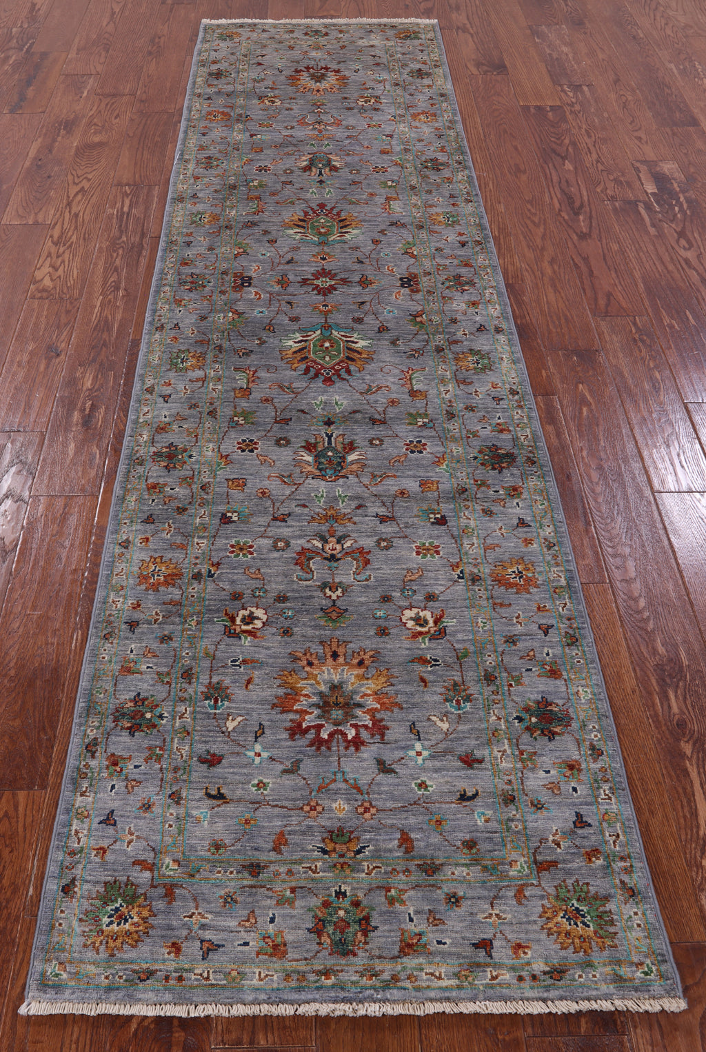 Peshawar Hand Knotted Wool Runner Rug - 2' 8" X 9' 10" - Golden Nile