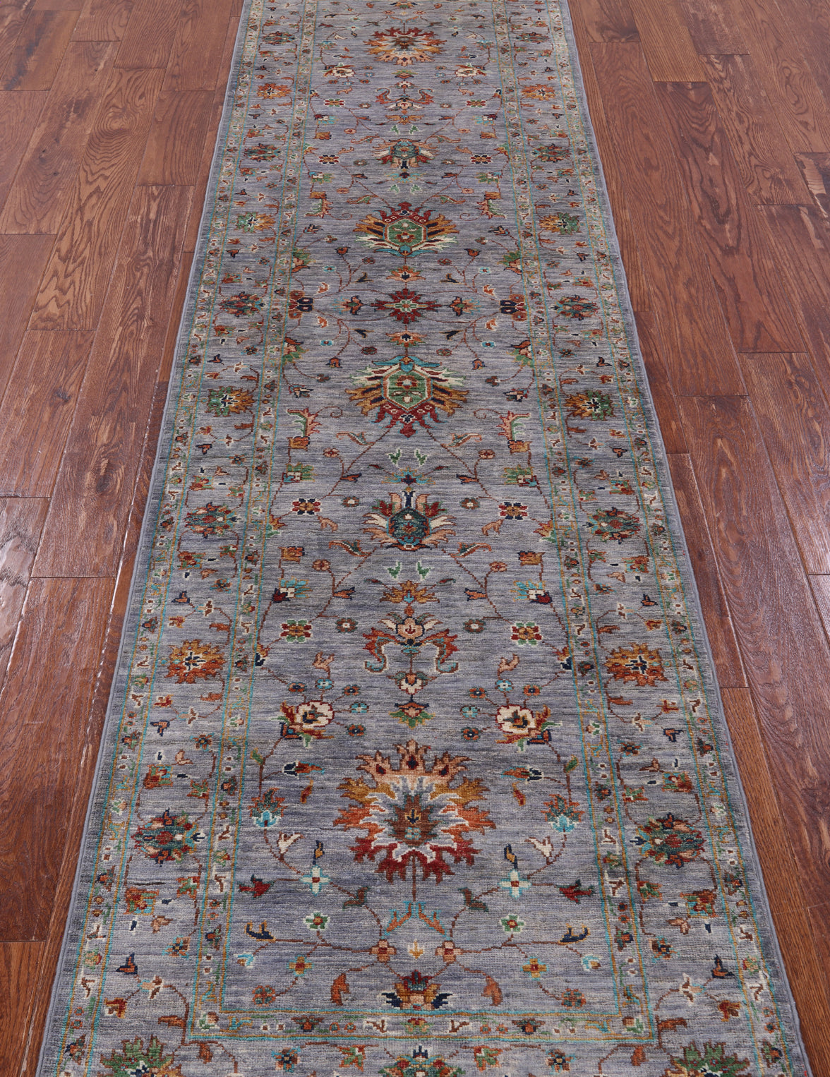Peshawar Hand Knotted Wool Runner Rug - 2' 8" X 9' 10" - Golden Nile