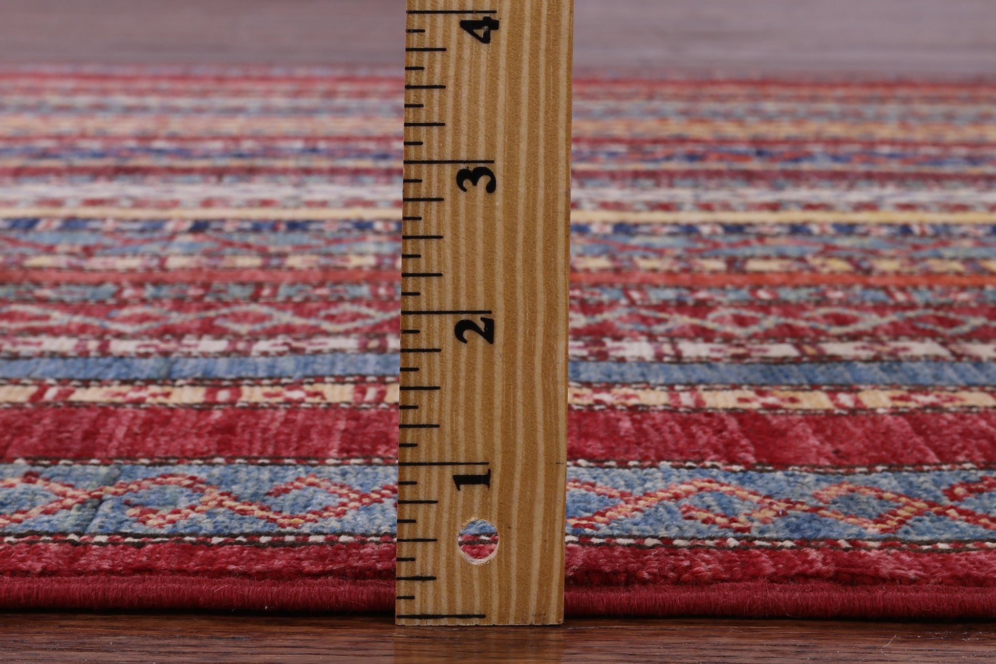 Shall Persian Gabbeh Handmade Wool Rug - 4' 0" X 5' 9" - Golden Nile