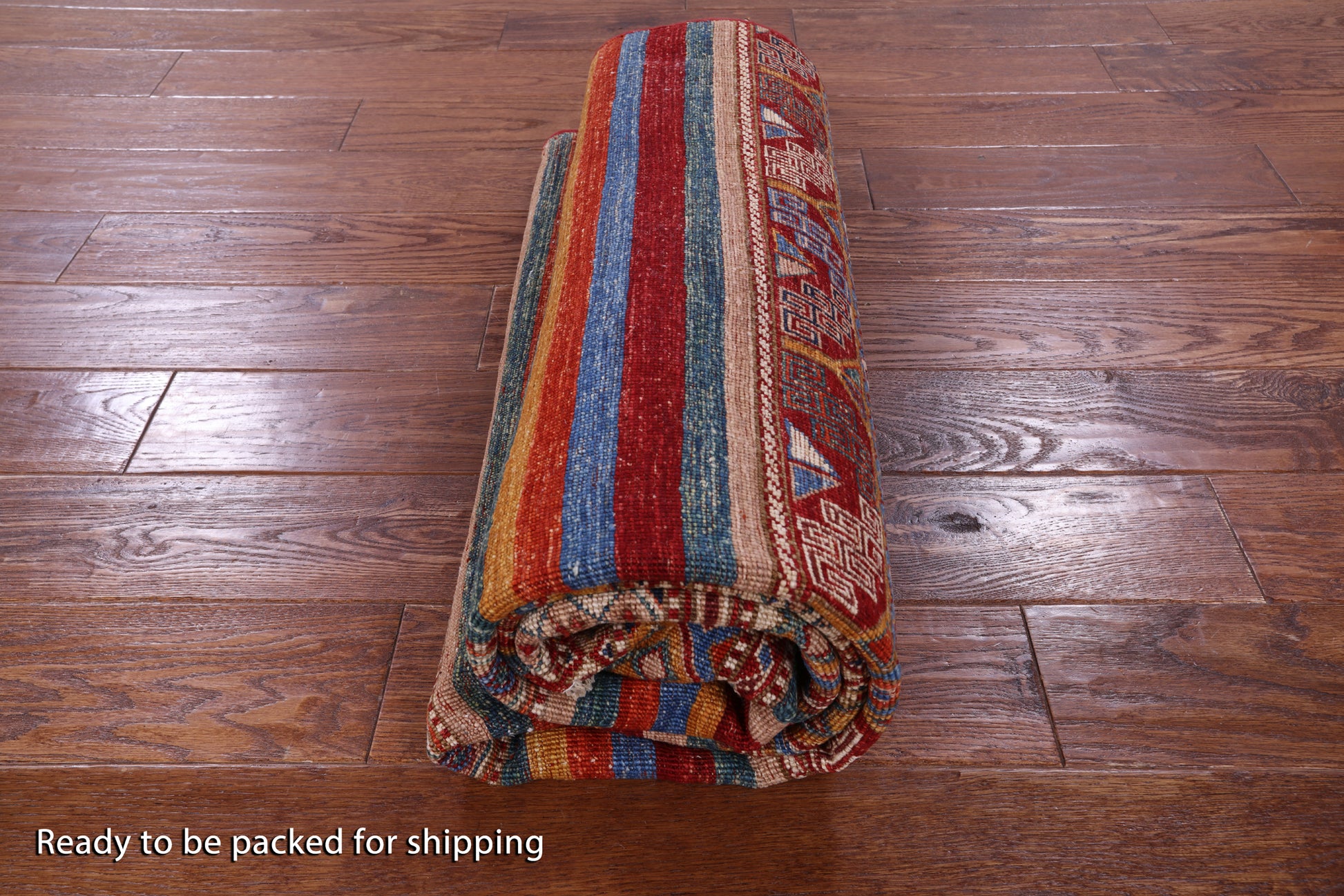 Khorjin Persian Gabbeh Hand Knotted Wool Rug - 4' 10" X 6' 8" - Golden Nile