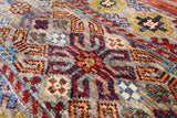 Khorjin Persian Gabbeh Hand Knotted Wool Rug - 3' 4" X 4' 9" - Golden Nile