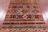 Khorjin Persian Gabbeh Handmade Wool Rug - 3' 11" X 5' 7" - Golden Nile