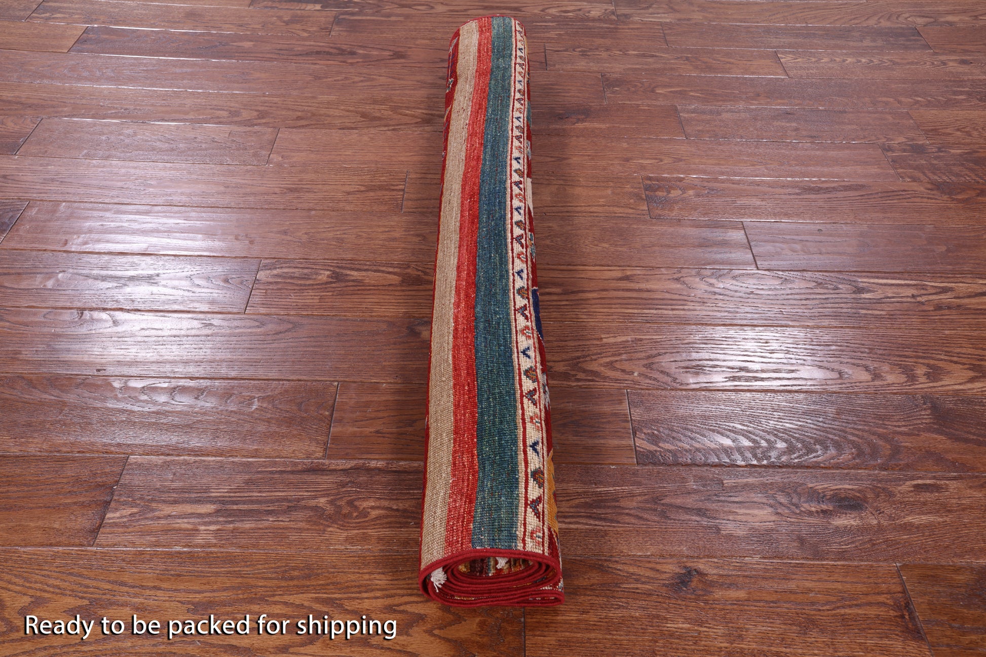 Khorjin Persian Gabbeh Handmade Wool Rug - 3' 11" X 5' 7" - Golden Nile