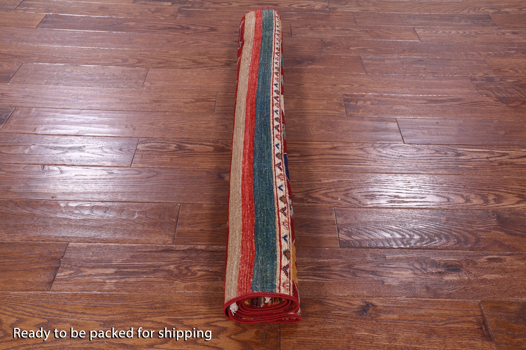 Khorjin Persian Gabbeh Handmade Wool Rug - 3' 11" X 5' 7" - Golden Nile
