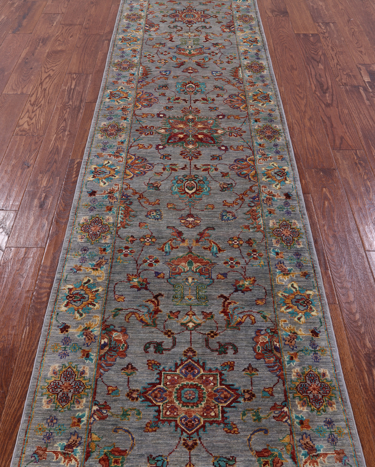 Persian tabriz Hand Knotted Wool Runner Rug - 2' 8" X 9' 9" - Golden Nile