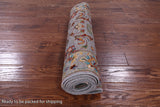 Grey Peshawar Hand Knotted Wool Runner Rug - 2' 8" X 9' 10" - Golden Nile