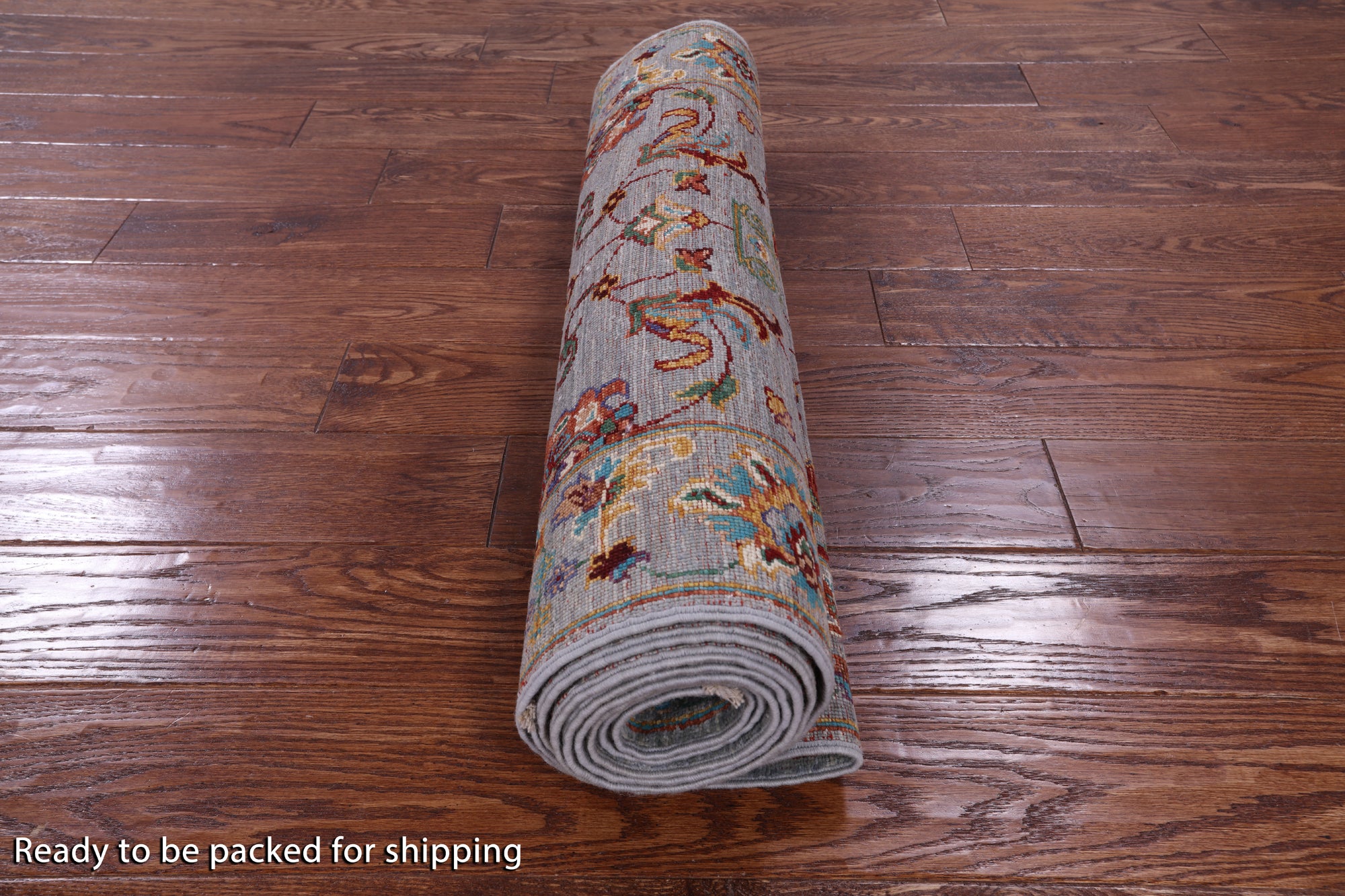 Grey Peshawar Hand Knotted Wool Runner Rug - 2' 8" X 9' 10" - Golden Nile