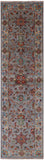 Grey Peshawar Hand Knotted Wool Runner Rug - 2' 8" X 9' 10" - Golden Nile