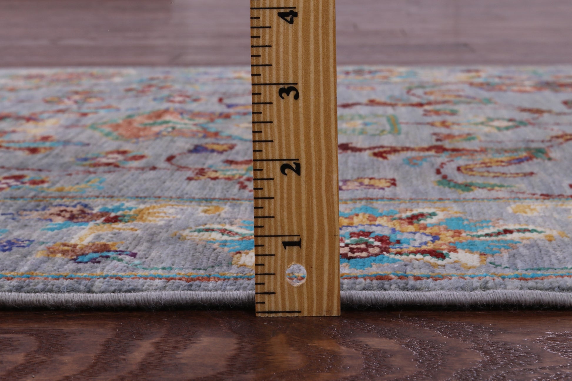 Grey Peshawar Hand Knotted Wool Runner Rug - 2' 8" X 9' 10" - Golden Nile