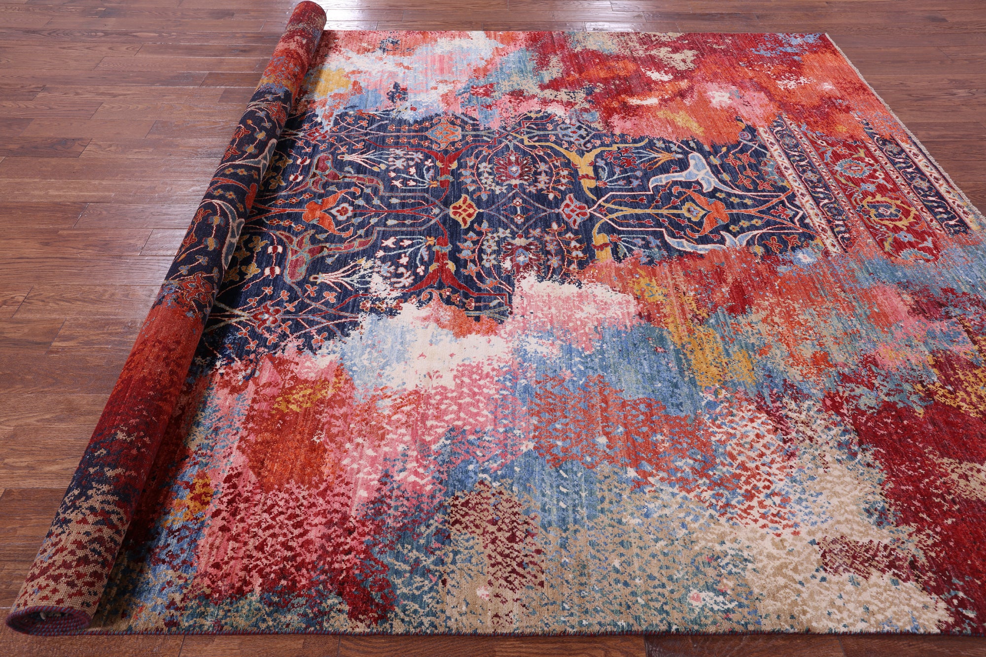 Persian Fine Serapi Hand Knotted Wool Rug - 8' 7" X 12' 0" - Golden Nile