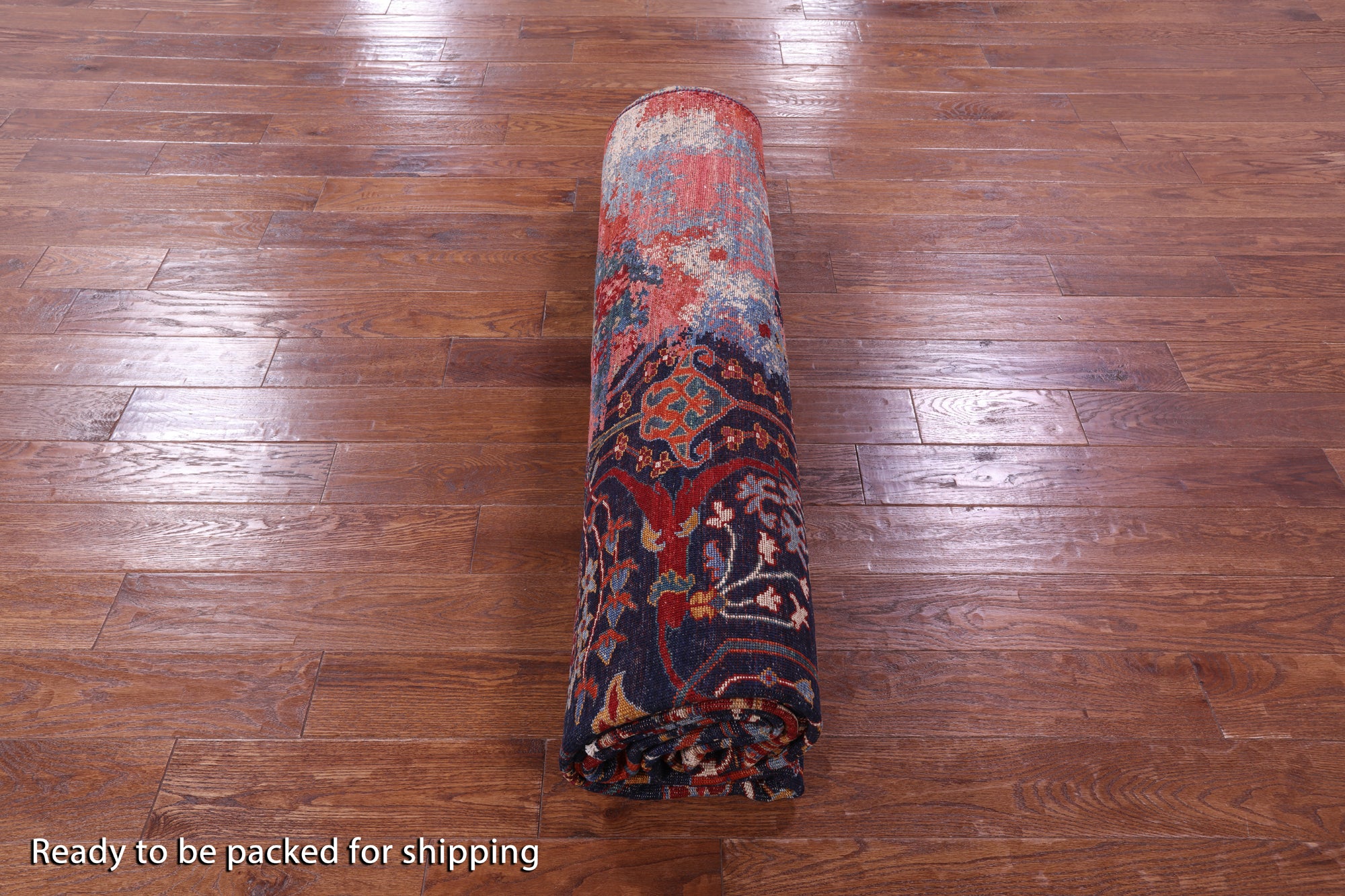 Persian Fine Serapi Hand Knotted Wool Rug - 8' 7" X 12' 0" - Golden Nile