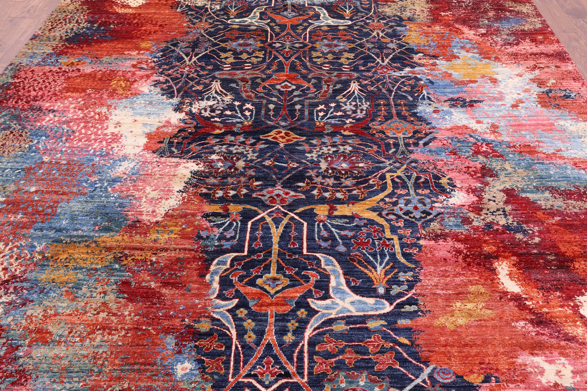Persian Fine Serapi Hand Knotted Wool Rug - 8' 7" X 12' 0" - Golden Nile