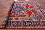 Red Persian Fine Serapi Hand Knotted Wool Rug - 9' 10" X 13' 4" - Golden Nile