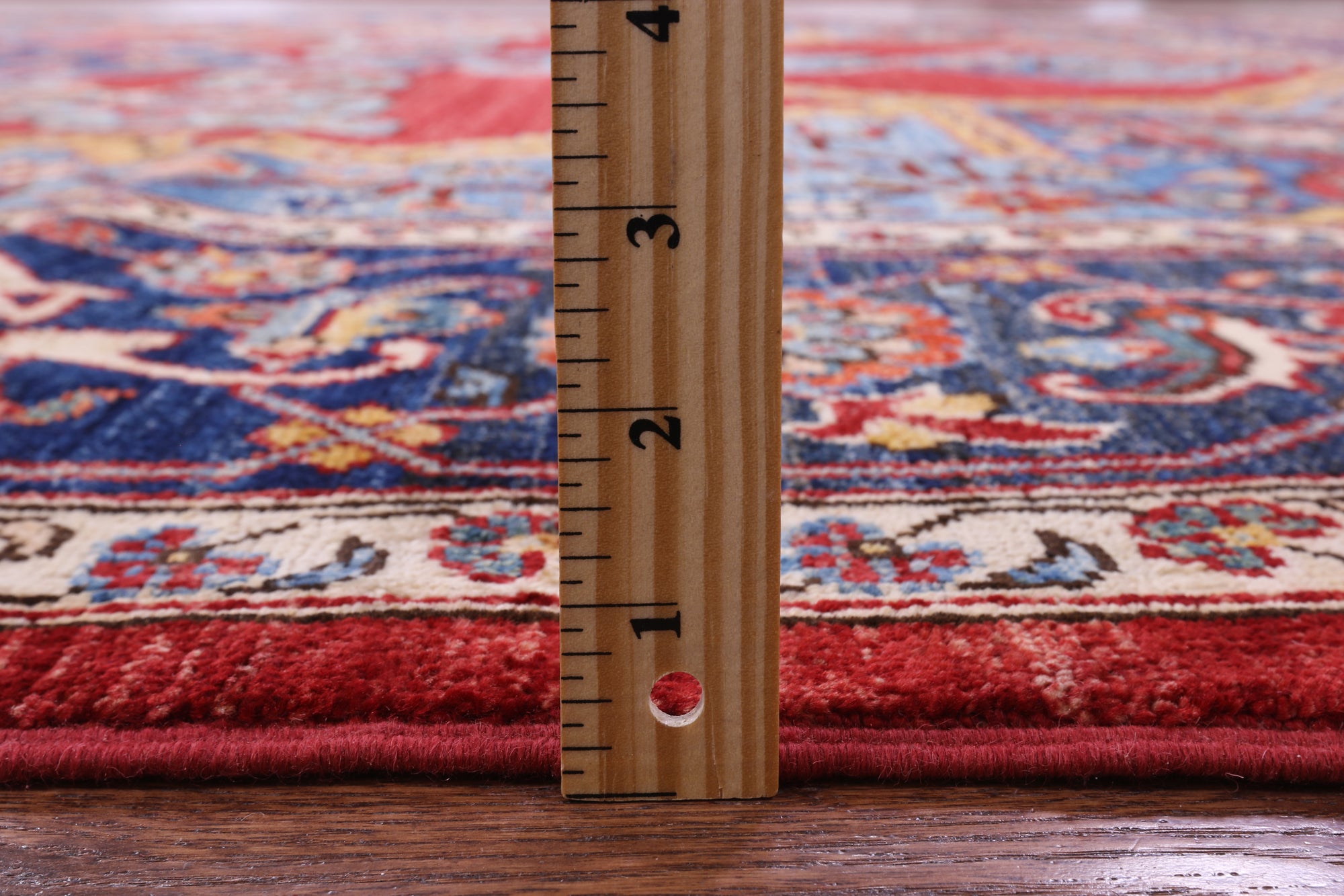 Red Persian Fine Serapi Hand Knotted Wool Rug - 9' 10" X 13' 4" - Golden Nile