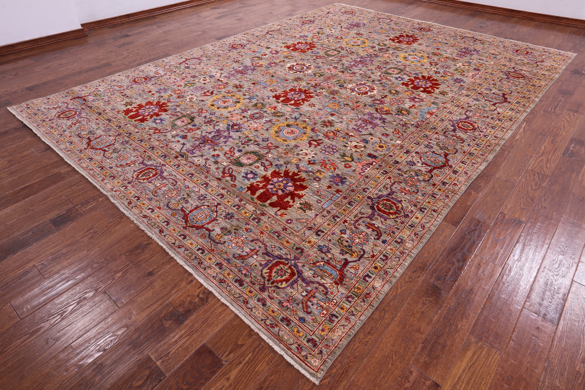 Persian Fine Serapi Hand Knotted Wool Rug - 9' 10" X 13' 9" - Golden Nile