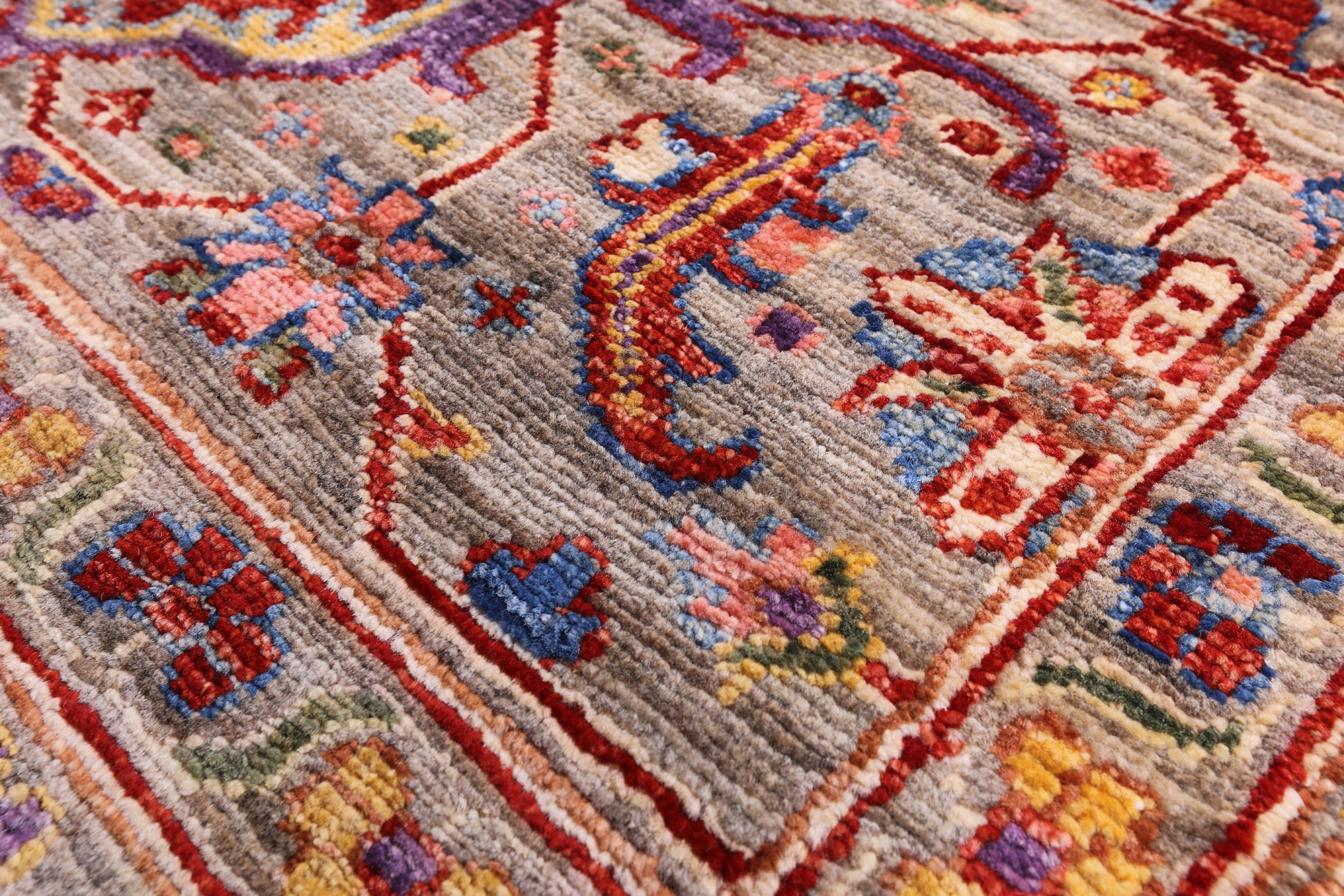 Persian Fine Serapi Hand Knotted Wool Rug - 9' 10" X 13' 9" - Golden Nile