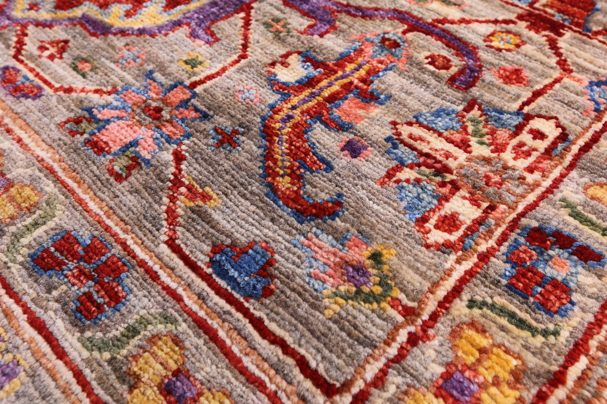 Persian Fine Serapi Hand Knotted Wool Rug - 9' 10" X 13' 9" - Golden Nile