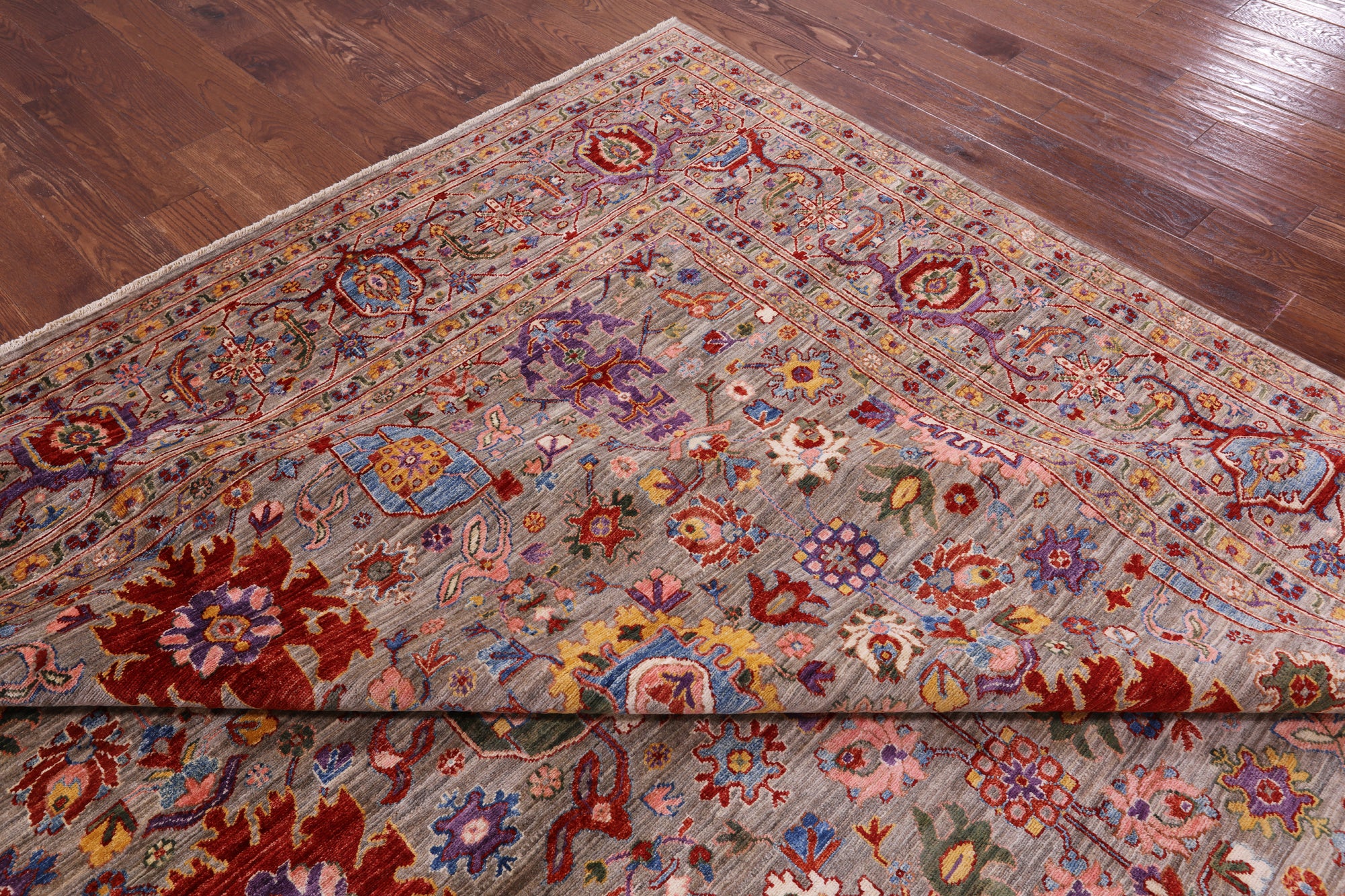 Persian Fine Serapi Hand Knotted Wool Rug - 9' 10" X 13' 9" - Golden Nile