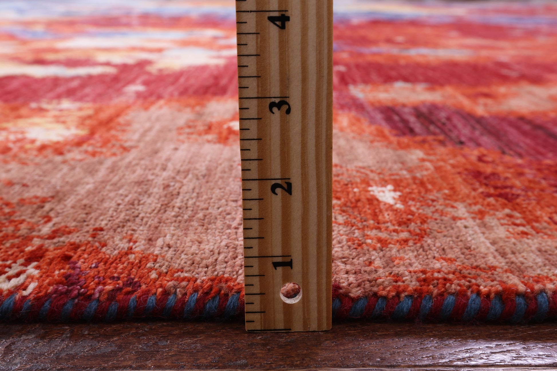 Abstract Contemporary Hand Knotted Wool Rug - 9' 5" X 13' 5" - Golden Nile