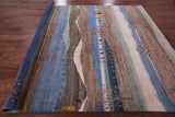 Tribal Persian Gabbeh Handmade Wool Rug - 8' 0" X 9' 9" - Golden Nile