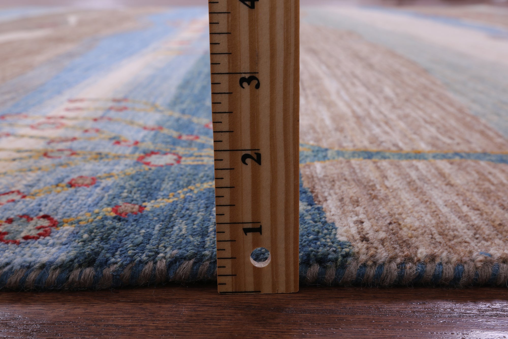 Tribal Persian Gabbeh Handmade Wool Rug - 8' 0" X 9' 9" - Golden Nile