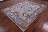 Turkish Oushak Hand Knotted Wool Rug - 7' 11" X 10' 0" - Golden Nile