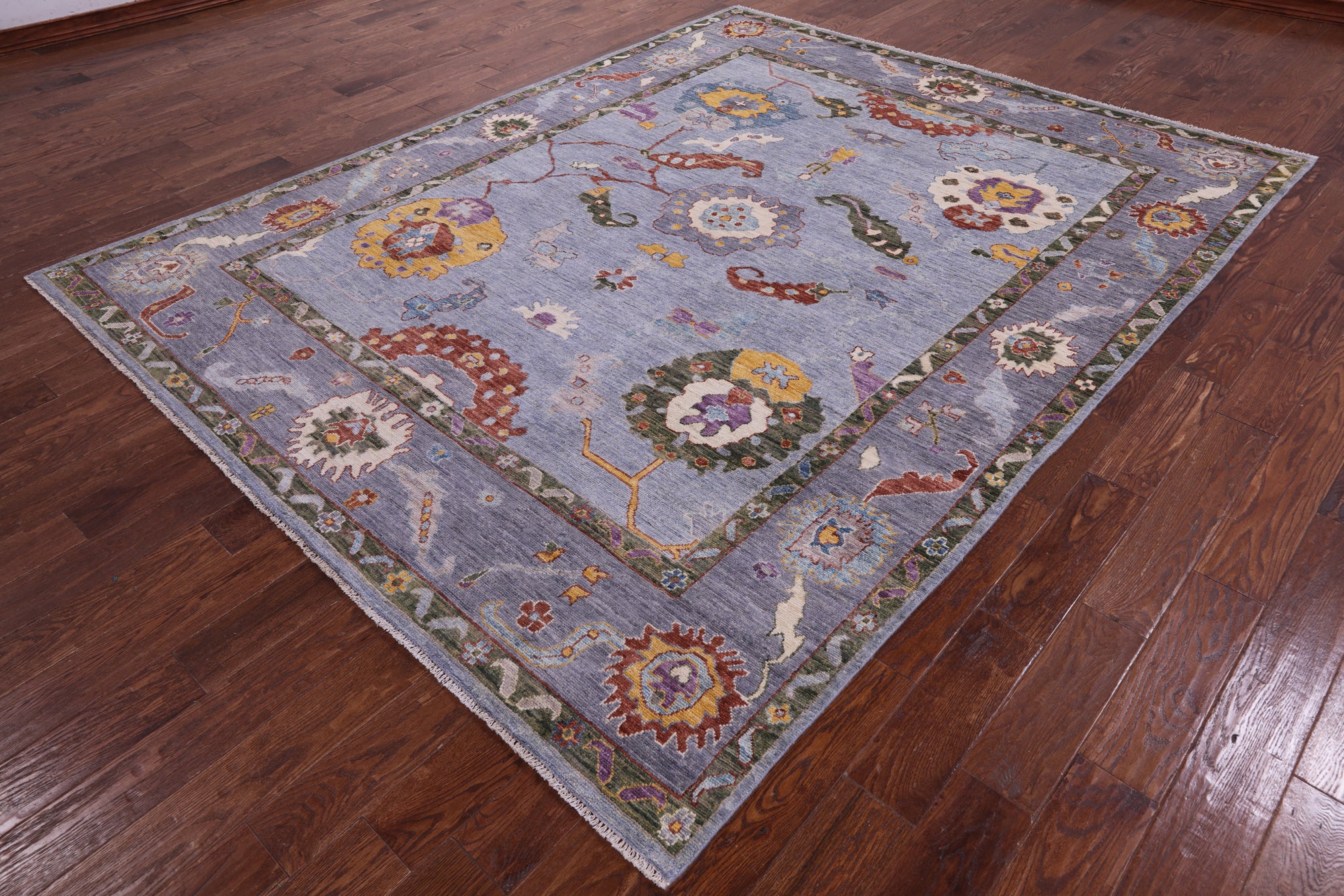 Turkish Oushak Hand Knotted Wool Rug - 7' 11" X 10' 0" - Golden Nile