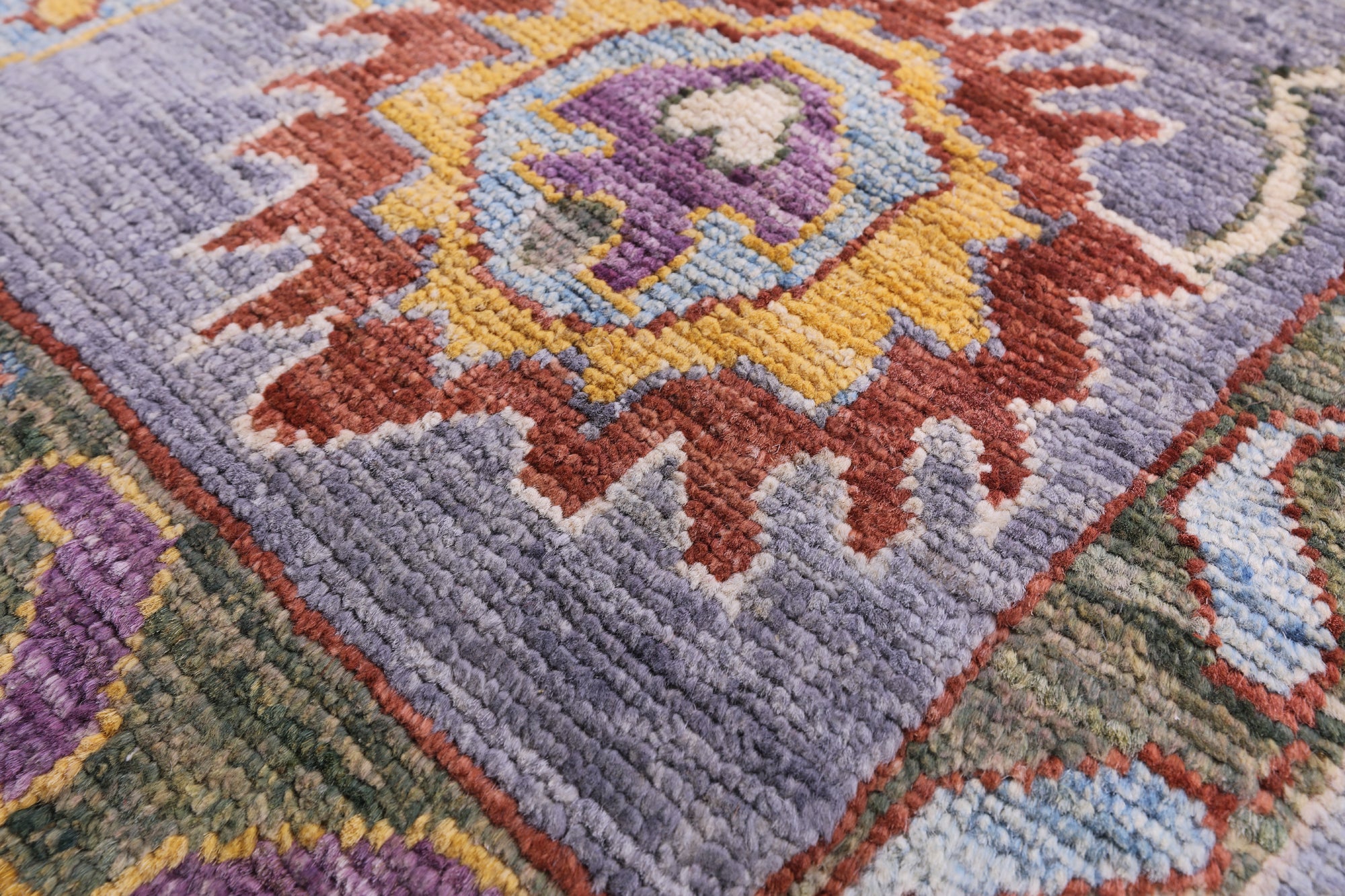 Turkish Oushak Hand Knotted Wool Rug - 7' 11" X 10' 0" - Golden Nile