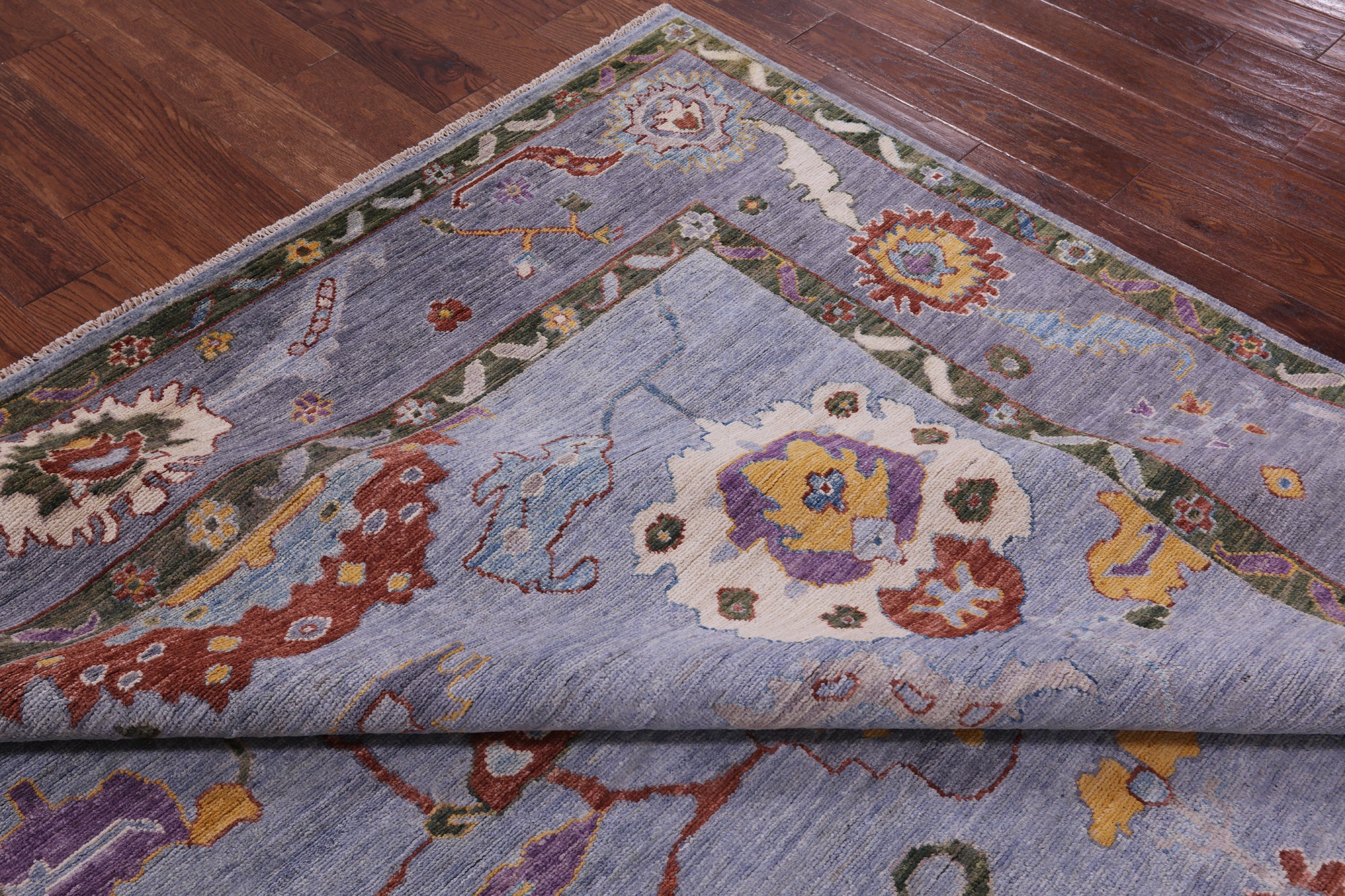 Turkish Oushak Hand Knotted Wool Rug - 7' 11" X 10' 0" - Golden Nile