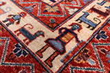 Red Persian Fine Serapi Hand Knotted Wool Rug - 9' 11" X 13' 9" - Golden Nile