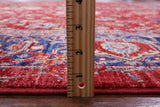 Red Persian Fine Serapi Handmade Wool Rug - 8' 1" X 9' 8" - Golden Nile