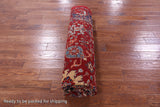 Red Persian Fine Serapi Handmade Wool Rug - 8' 1" X 9' 8" - Golden Nile