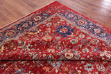 Red Persian Fine Serapi Handmade Wool Rug - 8' 1" X 9' 8" - Golden Nile