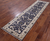 Turkish Oushak Hand Knotted Wool Runner Rug - 2' 7" X 9' 8" - Golden Nile