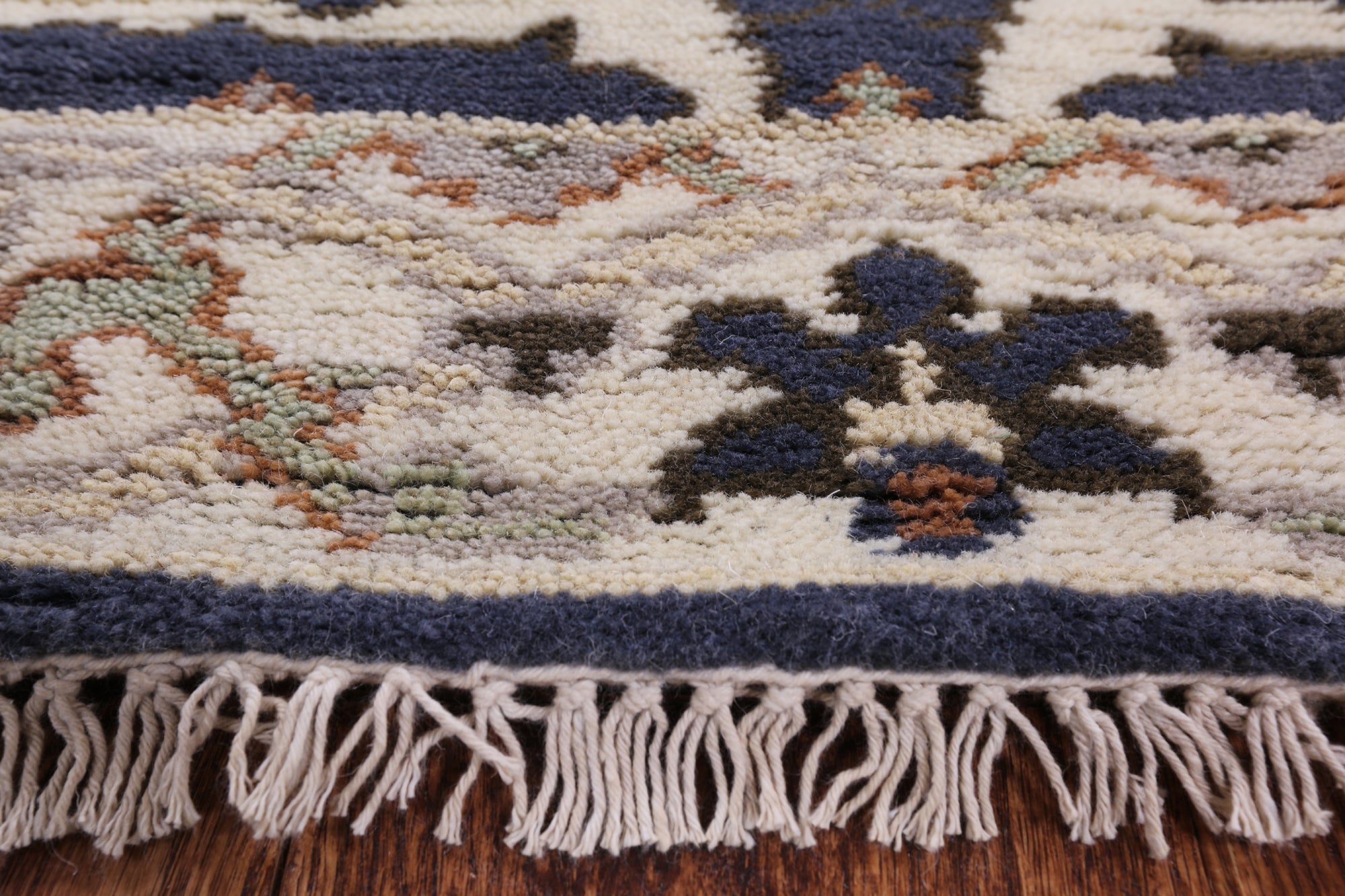 Turkish Oushak Hand Knotted Wool Runner Rug - 2' 7" X 9' 8" - Golden Nile