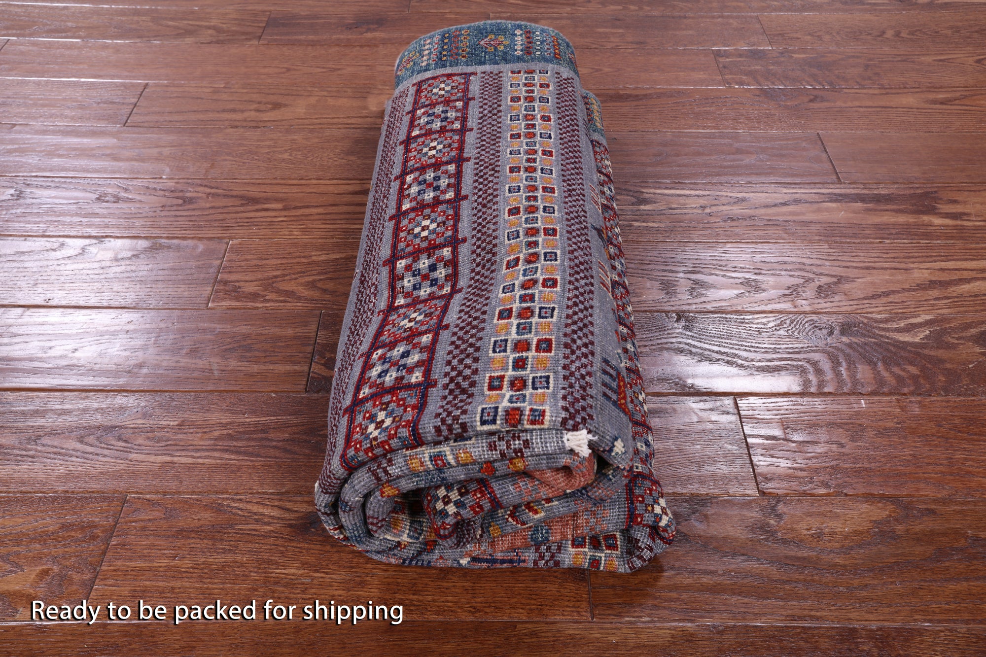 Tribal Persian Gabbeh Handmade Wool Rug - 4' 10" X 6' 6" - Golden Nile