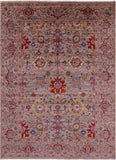 Persian Fine Serapi Hand Knotted Wool Rug - 5' 10" X 8' 2" - Golden Nile