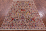Persian Fine Serapi Hand Knotted Wool Rug - 5' 10" X 8' 2" - Golden Nile