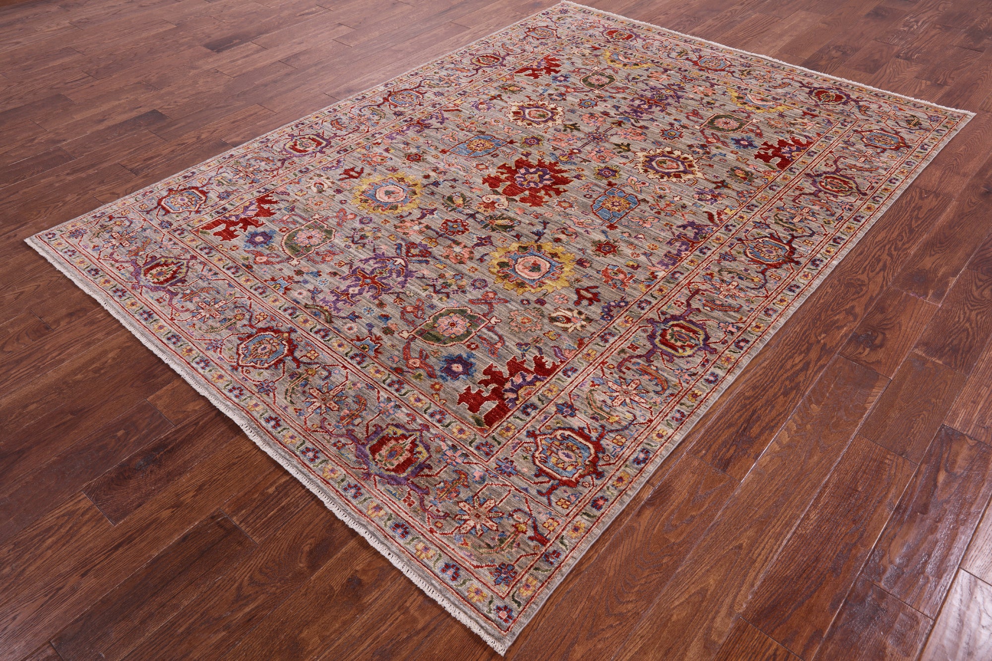 Persian Fine Serapi Hand Knotted Wool Rug - 5' 10" X 8' 2" - Golden Nile