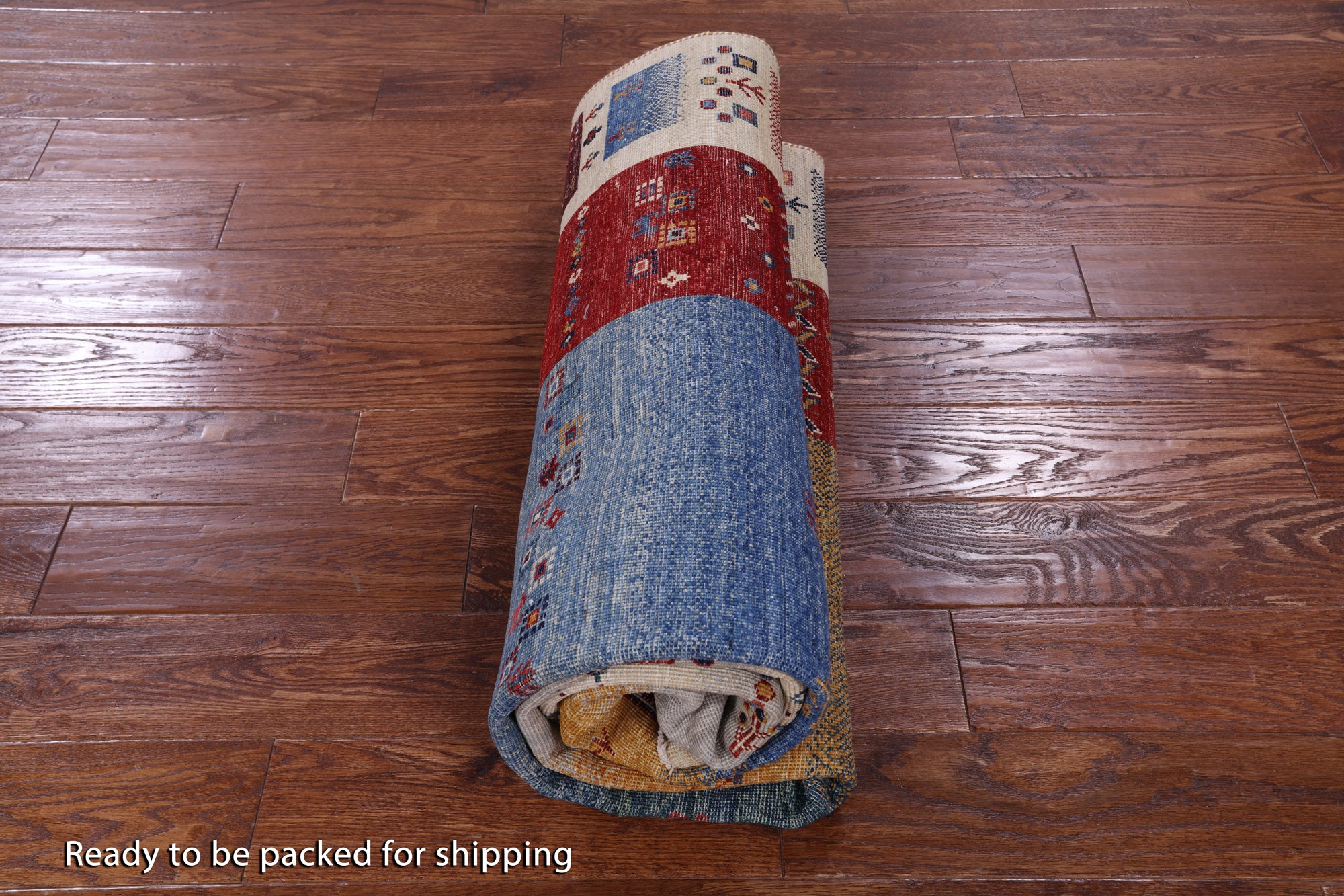Tribal Persian Gabbeh Hand Knotted Wool Rug - 5' 6" X 7' 10" - Golden Nile