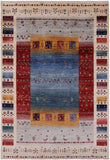 Tribal Persian Gabbeh Hand Knotted Wool Rug - 5' 6" X 7' 10" - Golden Nile