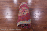 Purple Geometric Persian Mamluk Hand Knotted Wool Rug - 9' 10" X 13' 4" - Golden Nile