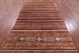 Khorjin Persian Gabbeh Hand Knotted Wool Rug - 5' 4" X 8' 3" - Golden Nile