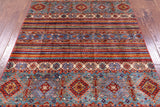 Khorjin Persian Gabbeh Hand Knotted Wool Rug - 4' 10" X 6' 6" - Golden Nile