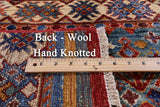 Khorjin Persian Gabbeh Hand Knotted Wool Rug - 4' 10" X 6' 6" - Golden Nile