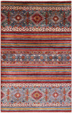 Khorjin Persian Gabbeh Hand Knotted Wool Rug - 3' 11" X 6' 0" - Golden Nile