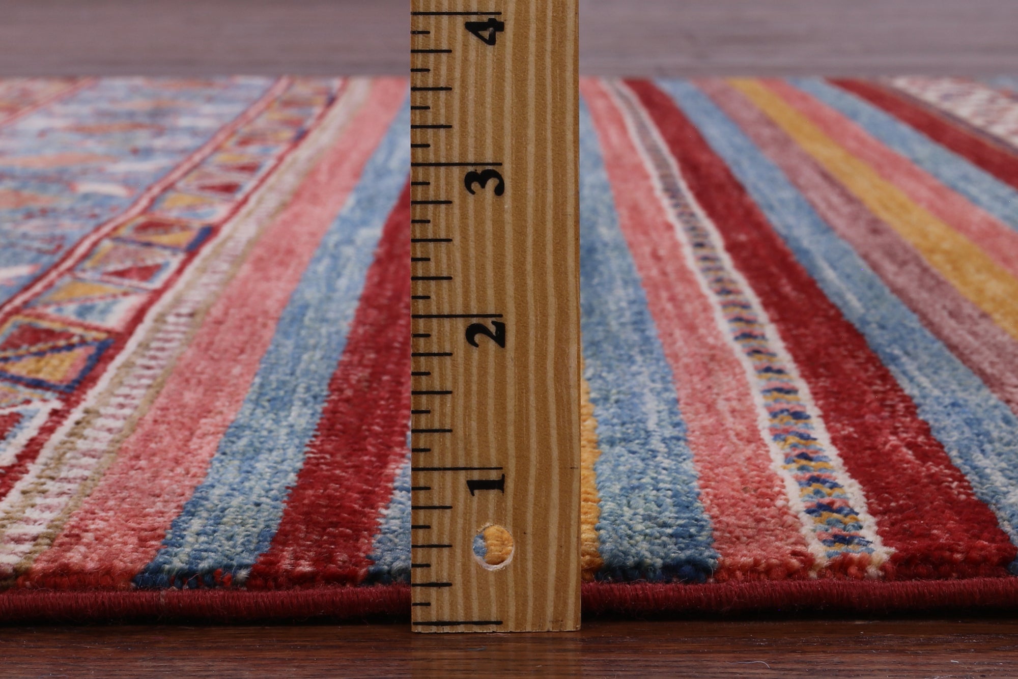 Khorjin Persian Gabbeh Hand Knotted Wool Rug - 3' 11" X 6' 0" - Golden Nile