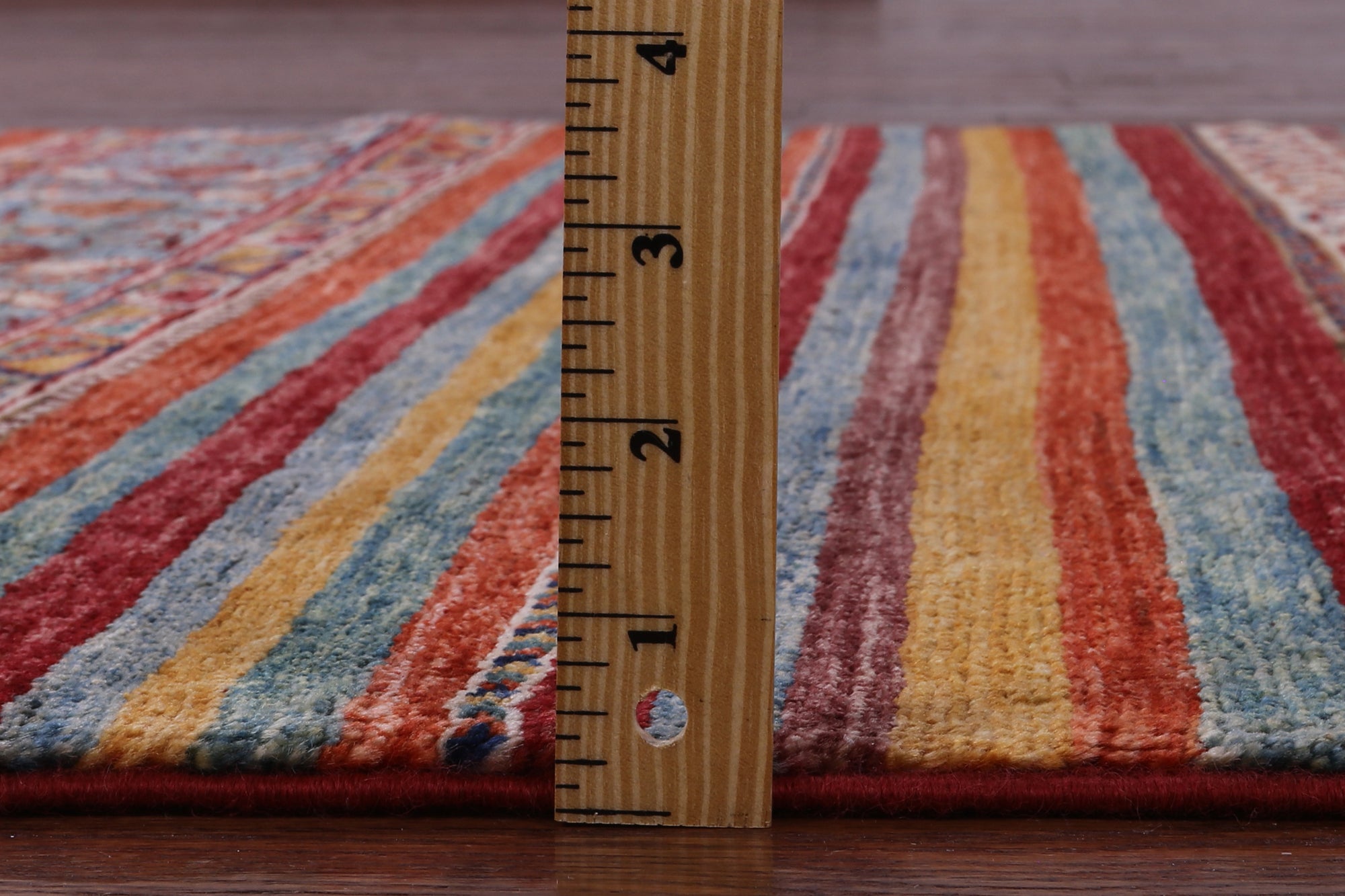 Khorjin Persian Gabbeh Handmade Wool Rug - 4' 0" X 6' 2" - Golden Nile