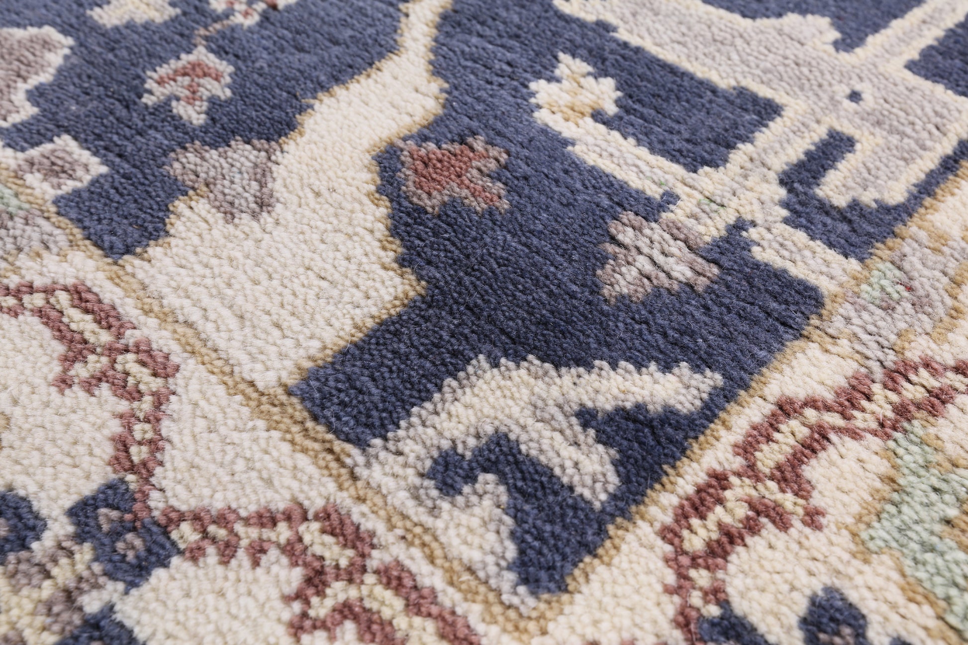 Turkish Oushak Hand Knotted Wool Runner Rug - 2' 6" X 10' 0" - Golden Nile